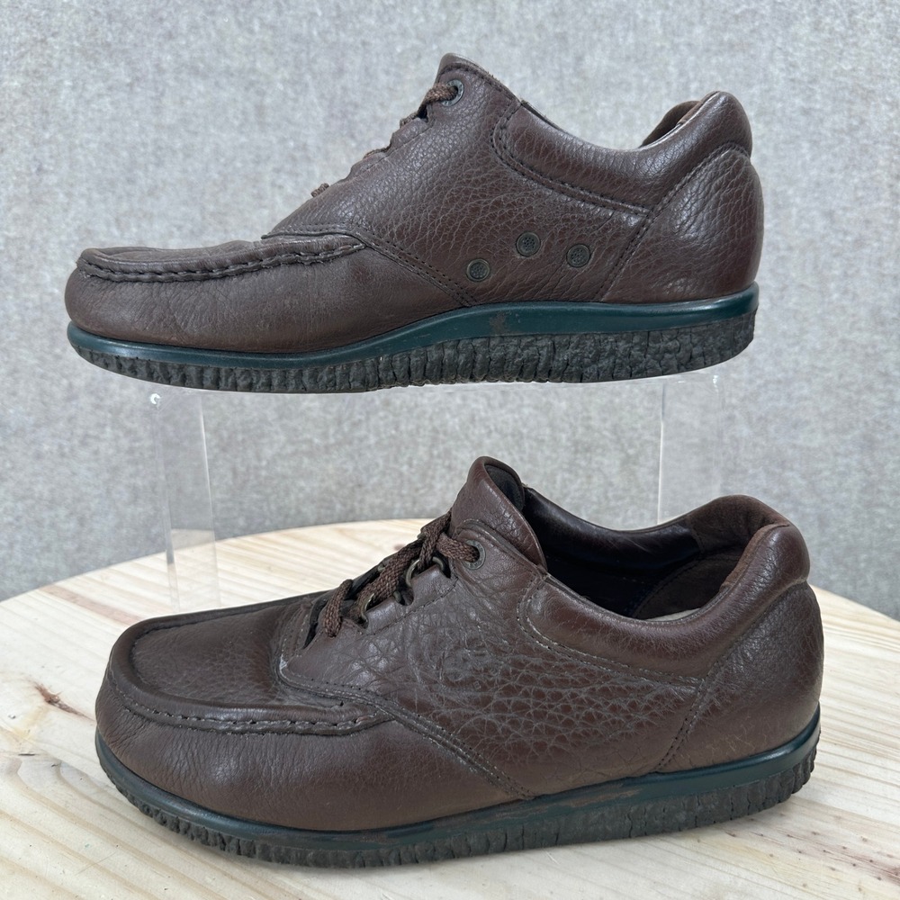 SAS Tripad Comfort Walking Shoes Mens 9 W Brown Pebbled Leather Lace Up USA